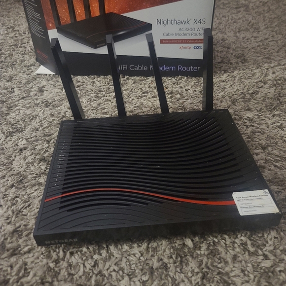 Netgear Nighthawk X4s AC3200 WiFi Cable Modem Router - Picture 1 of 6